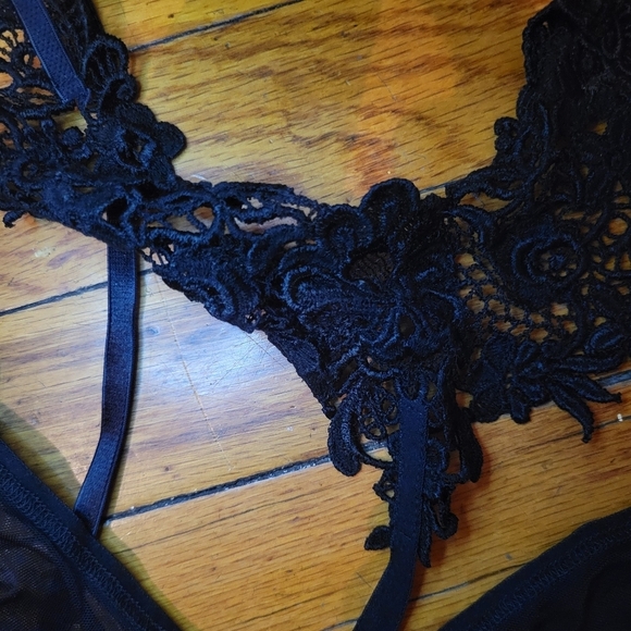Dark Romantic Goth Victorian Hanky Panky Roxie Bralette sz large NWT Witchycore - Picture 4 of 9